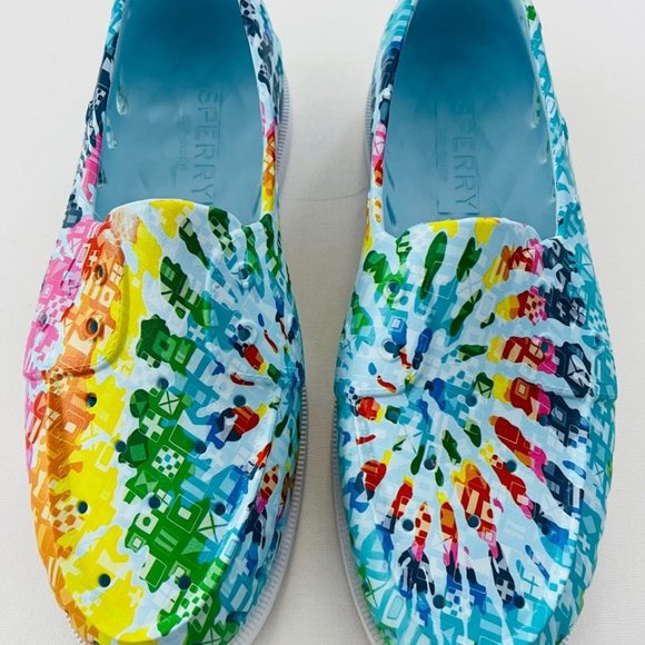 Sperry Top-Sider STS23812 Authentic Original Float Rainbow Boat Shoes - Picture 2 of 3